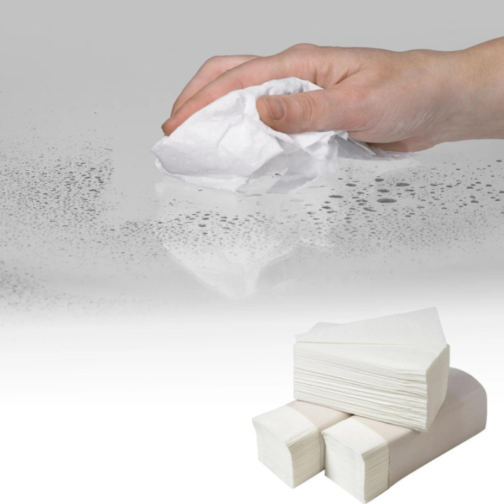 Ręczniki PREMIUM białe celuloza - 150szt. x 20 AMAZON