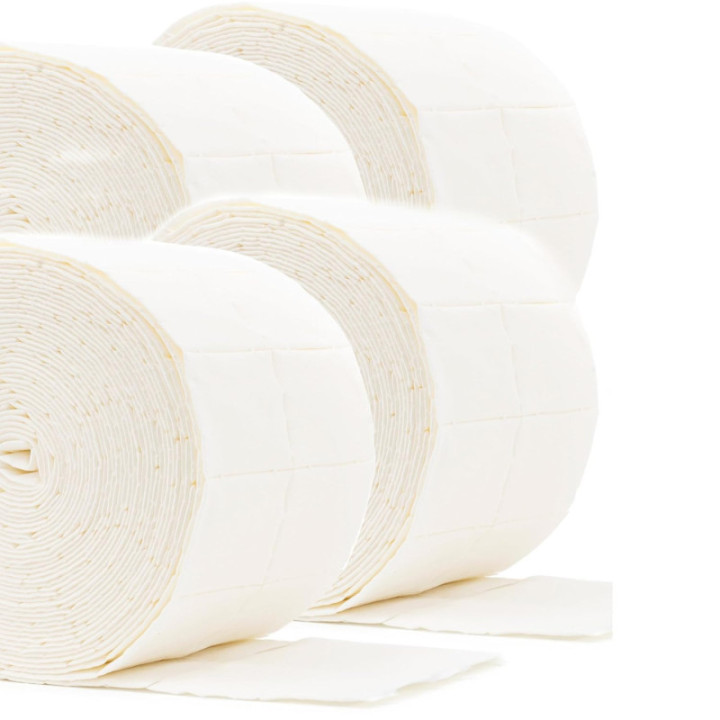 Waciki bezpyłowe 4 x rolka 500 szt. (2000 tys) w rolce 12-W AMAZON
