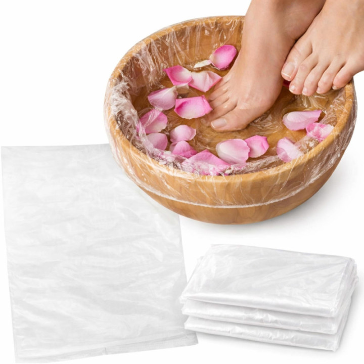 Worki torebki foliowe do miski pedicure - 50 szt. Amazon