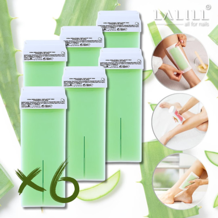 Zestaw wosk do depilacji 100ml aloesowy AMAZON Zestaw 6 sztuk