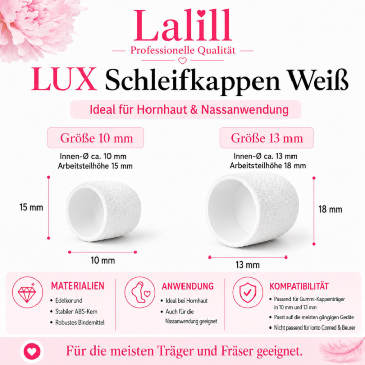 Nakładki kapturki białe LUX 10|80 50 szt. w pudełku AMZ