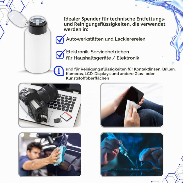 Dozownik do plynów z pompką 200 ml AMAZON