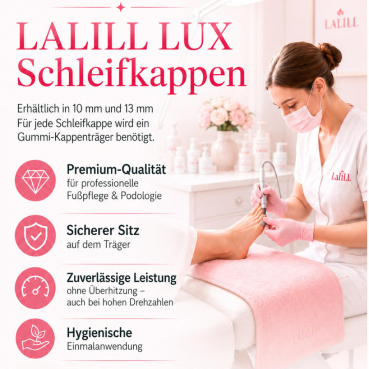 Nakładki kapturki grafitowe LUX ABS 10|180 100 szt. w pudełku AMZ